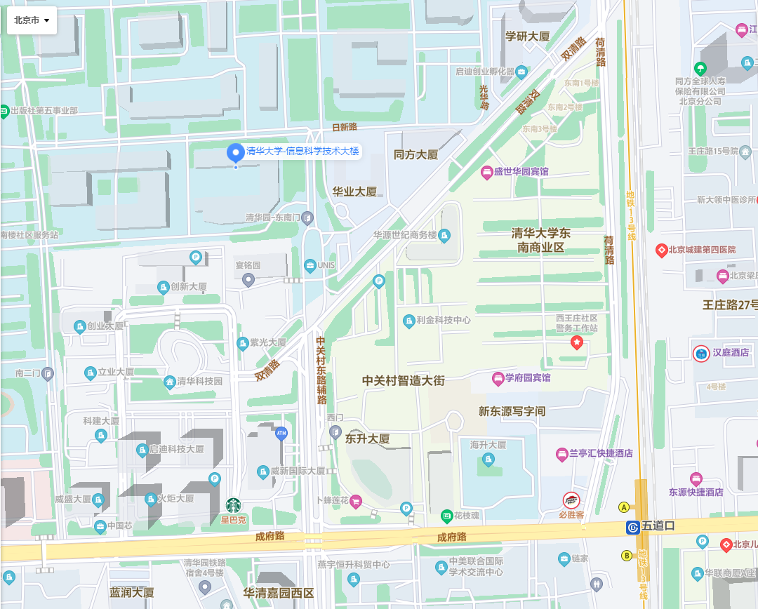 清华大学地图